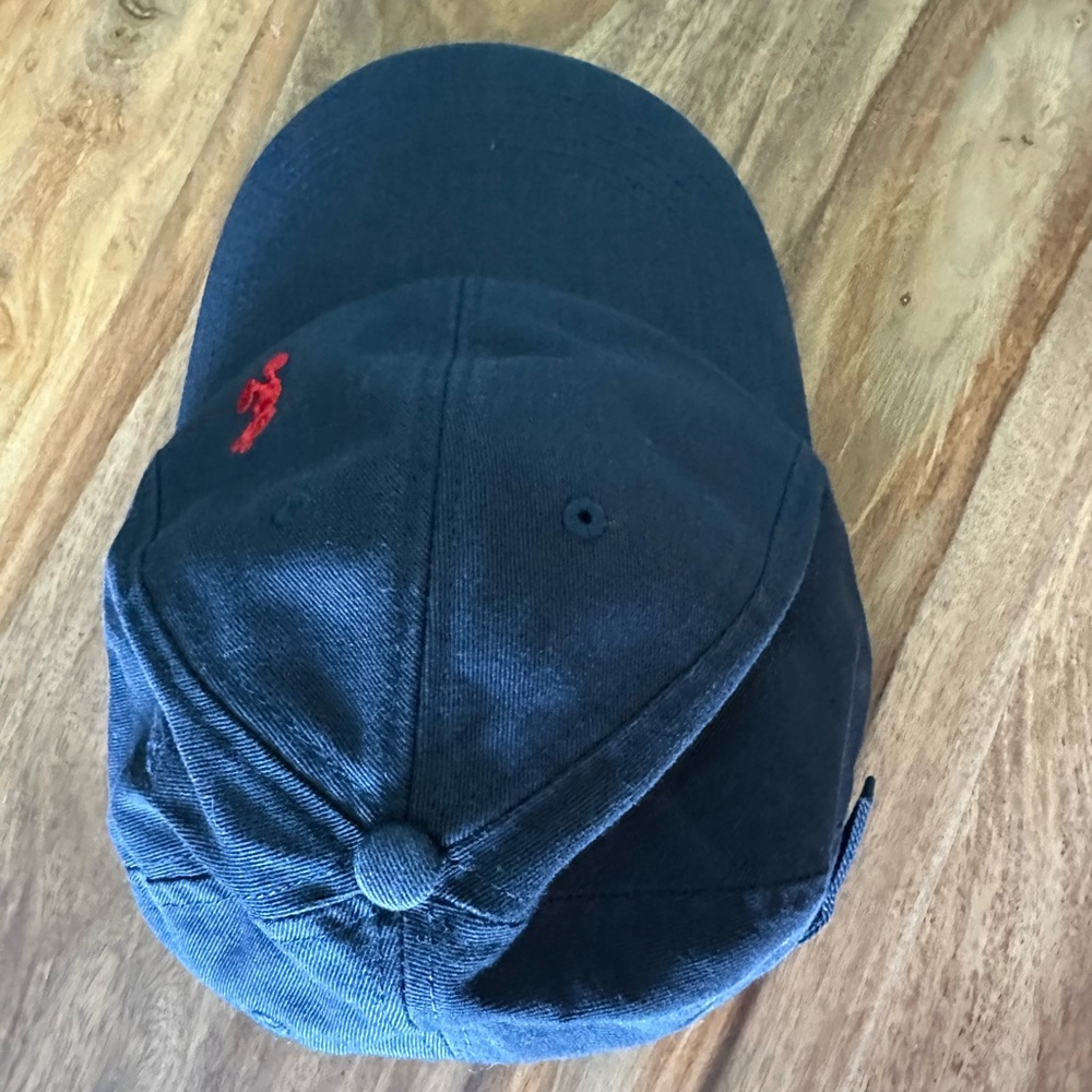 Disney Parks Adult Hat Cap Navy Blue Red Mickey Embroidery Logo Adjustable NWT - Picture 3 of 11